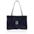 Fendi Black Monogram Canvas Cut Out FF Logo Tote Bag Cloth  ref.760240