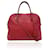 Hermès Vintage 1992 Bolide en cuir rouge 35 Sac cartable avec bandoulière  ref.760245