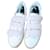 Burberry Bert Velcro Strap sneakers White Eggshell Leather Wool Rubber  ref.760444