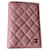 Chanel Ausweis Hülle Pink Leder  ref.760894