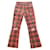 R13 Pants, leggings Red Cotton Elastane  ref.760941