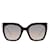 Emilio Pucci Nuovi Occhiali da Sole Donna mod. EP0121 5101B 51-22-140 MM Nero Acetato  ref.761470