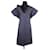 Saint Laurent Mid-Length Dress 40 Grey Cotton  ref.762064