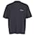Camiseta com logotipo bordado Balenciaga BB em algodão preto  ref.762530