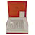 Hermès Piatto Poemes Du Mandarin Argento Bianco Rosso Ceramica  ref.763914
