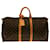 Louis Vuitton Brown Monogram Keepall Bandouliere 55 Castaño Lienzo  ref.764259