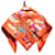 Hermès Carré 90 Orange Silk  ref.764934