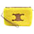 Céline NEW CELINE TRIOMPHE SHEARLING POUCH IN FAUX FUR & LEATHER POUCH Yellow  ref.764977