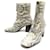 Chloé NOVOS SAPATOS CHLOE PYTHON BOOTS 011855 37.5 BOTAS DE COURO PYTHON BEGE