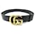 Gucci lined G belt 480199 BLACK LEATHER T80 BLACK GOLD BELT GOLD BUCKLE  ref.765027