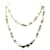 CHANEL NECKLACE 110 CM IN RHODOCROSITE PINK QUARTZ BEADS NECKLACE Pearl  ref.765040