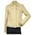 Michael Kors Ecru w. Golden Thread wool blend Tweed Blazer jacket size 2 White  ref.765395