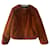 Maje Coats, Outerwear Brown Orange Leather Faux fur  ref.765848