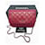 Wallet On Chain Chanel Brieftasche an der Kette Rot Leder  ref.765903