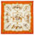 Hermès Carré Les Chevaux des Moghols Silk Scarf Orange  ref.766134