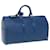 Louis Vuitton Keepall 45 Blau Leder  ref.766686