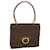 Céline CELINE Macadam Canvas Hand Bag PVC Leather Brown Auth am3590  ref.766977