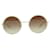 Óculos de sol CHANEL Dourado Metal  ref.767020