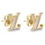 Louis Vuitton Pendientes LV Iconic nuevo Dorado Metal  ref.767325