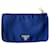 Mini sac Prada, Bourse, Pochette Synthétique Bleu foncé  ref.767336
