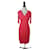 Diane Von Furstenberg DvF Takara dress with zip details in coral Viscose  ref.767337