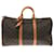 Monograma de Louis Vuitton Brown Keepall Bandouliere 50 Marrom Lona  ref.767423