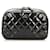 Chanel schwarze mittlere kurvige Kosmetiktasche Leder Lackleder  ref.767456