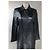 Abrigo de cuero negro Pierre Balmain - vista 2