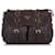 Prada Brown Nappa Gaufre Messenger Bag Dark brown Leather  ref.768714