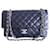 Timeless Chanel Classic bag medium lambskin Navy blue Leather  ref.769070