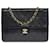 Splendide sac bandoulière Chanel Classique Pochette Flap bag en cuir matelassé noir  ref.769072