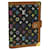 LOUIS VUITTON Multicolor Agenda PM Tagesplaner Cover Schwarz R.20895 LV Auth tp586  ref.769089
