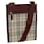 BURBERRY Nova Check Shoulder Bag Canvas Beige Wine Red black Auth yk5688 Cloth  ref.769157