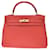 Hermès Kelly Red Leather  ref.769593