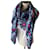 Hermès "savana dance" shawl Navy blue Silk  ref.769692