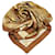 Foulard en soie Cliquetis marron Hermès Tissu  ref.769901