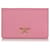 Prada Pink Saffiano Lux Geldbörse an Kette Leder Kalbähnliches Kalb  ref.769916