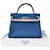 Hermès hermes kelly 32 Bag Blue Leather  ref.770047
