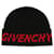 Gorro de punto con logo dividido de Givenchy Negro Lana  ref.770256