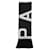 Bufanda de fútbol con flecos con logo de Givenchy Negro Algodón  ref.770279
