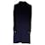 Pierre Balmain Vestido azul con mangas de gasa negra Balmain Poliéster Viscosa Elastano  ref.770663