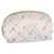 LOUIS VUITTON Multicolor Pochette Cosmetic Pouch White M47354 LV Auth 35022  ref.770783