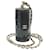 CHANEL Matelasse Chain Lip Case Pouch Pelle verniciata Nero CC Auth 35073alla  ref.770803