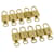 Louis Vuitton padlock 10Set Gold Tone LV Auth 34737 Metal  ref.770886