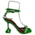 Amina Muaddi Sandals 37 Green Leather  ref.771249