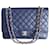 sac Chanel Classique Maxi Cuir Bleu  ref.771421