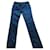 Chanel Pantalones Azul marino Algodón  ref.771505