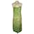 CHRISTIAN LACROIX DRESS DRESS CREPE PISTACHIO TIES CROSSED NECK EVENING T40/42 Light green Polyester  ref.771561