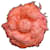 Chanel Camellia Boucle Brooch Coral Cotton  ref.771636