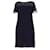 Claudie Pierlot robe Navy blue Silk  ref.771656